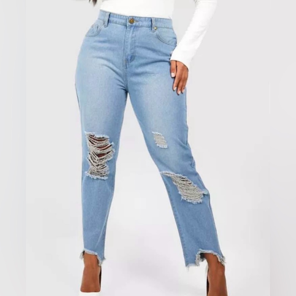 Denim jeans.